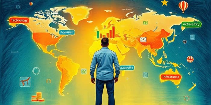 Analise oportunidades globais antes de investir fora do país